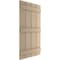 Ekena Millwork Rustic Four Board Joined Board-n-Batten Rough Cedar Faux Wood Shutters, 22W x 90H, PR SHUBJS22X90RCPR - alternate 6